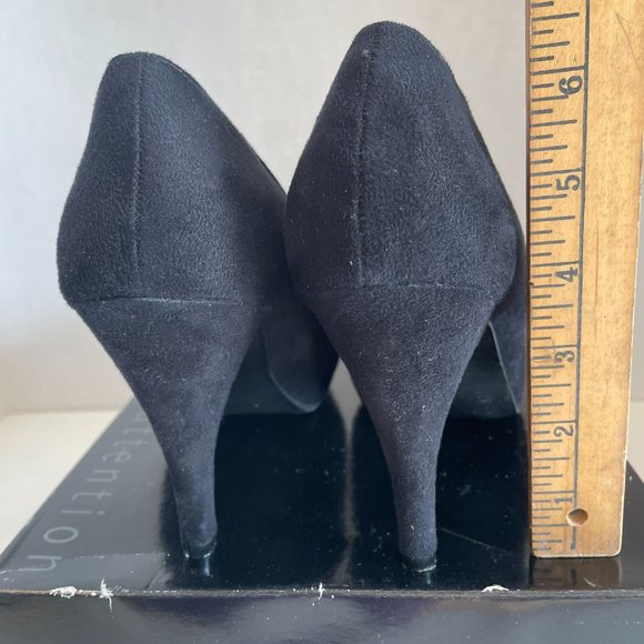 ATTENTION JAYDEN II High Heels Womens Size 9.5M Black Suede Style 30405 - Picture 7 of 14